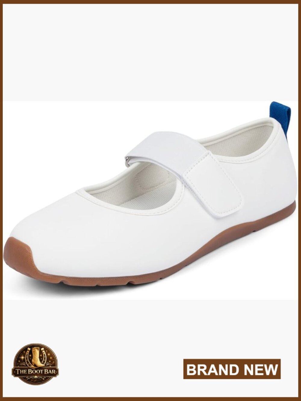 Women's Mary Jane Sneakers - Lightweight Casual Slip-On Flats with Hook & Loop